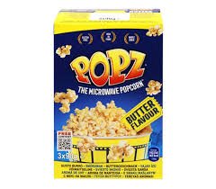 POPZ POPCORN BUTTER 3X90G