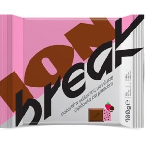 ION break milk chocolate 100g - Strawberry Filling