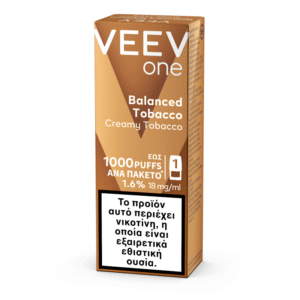 VEEV BALANCED TABACCO Creamy Tobacco 1000PUFFS