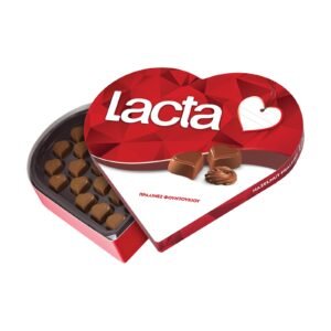 LACTA Chocolate Hearts with Hazelnut Praline 165gr