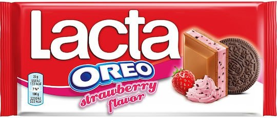 Lacta Oreo Strawberry Flavor 105gr